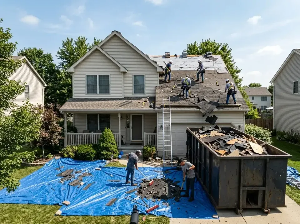 roof-replacement-debris-remova-004 — frequently asked questions, Cheapest Dumpster Rentals in Bright, IN